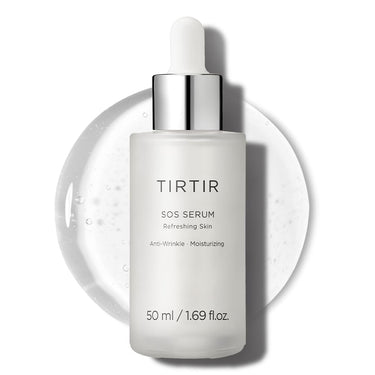 TIRTIR SOS Serum - Radiant Glow Boosting Face | Plumping, Anti Aging, Hydrating |Visibly Smooth and Glowy Skin | Fragrance Free Serum for All Skin Types, 1.69 fl.oz.